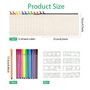 12 Pcs Pochette Tissu Zippée，Trousse a Colorier，Sac en Toile à Fermeture Éclair Colorée，Livré avec 12 Crayons Couleur et Gabarit