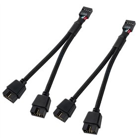 YieJoya 2 Pack USB 2.0 9 broches femelle à double câble d'extension 9 broches mâle