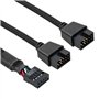 nylon tressé Mainboard Usb Splitter pour ord