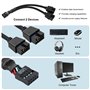 YieJoya 2 Pack USB 2.0 9 broches femelle à double câble d'extension 9 broches mâle, nylon tressé Mainboard Usb Splitter pour ord