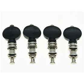 Kaish Lot de 4 Nickel Precision Ukulélé Tuners Tuning clés chevilles mécaniques