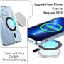 Lot de 6 anneaux d'adaptateur magnétique sans fil - Kit de conversion magnétique pour téléphone portable - Compatible avec iPhon