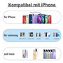 Lot de 6 anneaux d'adaptateur magnétique sans fil - Kit de conversion magnétique pour téléphone portable - Compatible avec iPhon