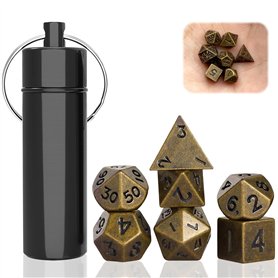 Uirheurd Ensemble de Mini Dés 7 Pièces Dés de Jeux