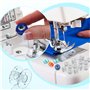MXTIMWAN Lot de 25 Canette Machine a Coudre, Canette Plastique Bobines avec Boîte de Rangement pour Brother Singer Kenmore Janom