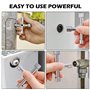 UKOFEW Clé en Croix, 4 Voies Clé Multifonction, Clé Universelle pour Armoire Électrique, Avec 4 Profils, Alliage Zinc, Pour Boît