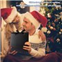 UKOFEW BoîTe Cadeau Noire, BoîTe Cadeau Vide, Magnétique, Pour Anniversaire Emballage (Noir)