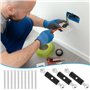 Cassette dispositif de réparation Cassette vis Support tige,pour boîte de commutation à montage mural，avec une clé