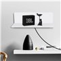 UKOFEW 2 Pièces Étagère Murale sans Percer, Étagère Flottante Acrylique, Etagere sans Percer en Acrylique, sans Perçage, avec Cl