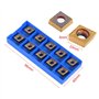 ASHATA CNC en carbure de tungstène, 10pcs CNC en carbure de tungstène CNC insère des lames de lame outil de tournage de coupe de