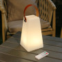 IROO Lampe de table LED extérieur avec Télécommande Blanc chaud 8 couleurs Intensité variable Lampe de Table sans fil étanche Dé