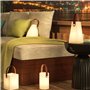 IROO Lampe de table LED extérieur avec Télécommande Blanc chaud 8 couleurs Intensité variable Lampe de Table sans fil étanche Dé