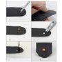 PLCatis 80 Pièces Bouton de Col à Vis 5mm en Alliage de Zinc Rivets pour Cuir Decoratif en Quatre Couleurs pour Fixation et Répa