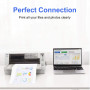 Yeung Qee Câble d'imprimante USB C vers USB B tressé haute vitesse USB de type C vers USB 2.0 de type B, compatible avec Brother