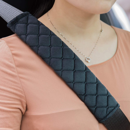Lot de 2 coussinets de ceinture de sécurité de qualité supérieure