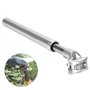 Tige de Selle de Vélo, Tube de Selle d'Amortisseur 27.2mm 31.6mm à Pression Hydraulique Tige Fixe de Selle de Vélo(27.2mm-Silver