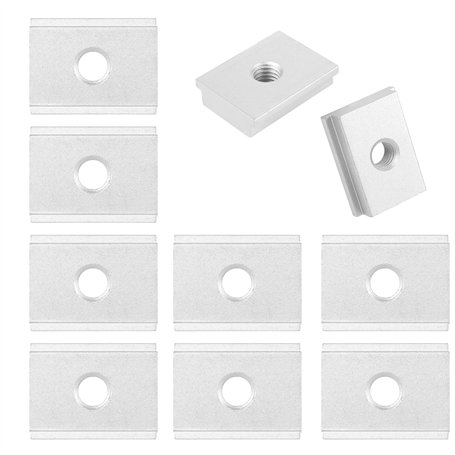 10 Pièces Écrou à Rainure en T M8