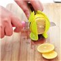 Multifonctionnel Trancheur de Citron Tomate Fruits Melon Coupe-Fruits avec Poignée Longue Pince À Nourriture Cuisine Outil (Vert