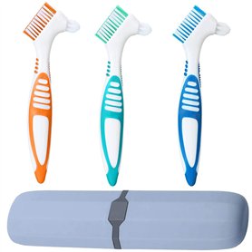 YKKJ 3 pièces Brosse à dentier Dure