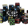 YOUSHARES 50PC D6 Dés Carré en Noir - Dés Standards 16mm à 6 Faces avec Sac de Transport pour Jeux de Tenzi, Yahtzee, DND MTG RP