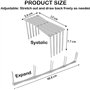 Aililong Lot de 2 supports à nervures et porte-couvercles de casserole - En acier inoxydable - Avec support de couvercle réglabl