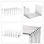 Aililong Lot de 2 supports à nervures et porte-couvercles de casserole - En acier inoxydable - Avec support de couvercle réglabl