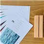 Aililong Lot de 20 supports photo en bois - Pour mariages et fêtes - Avec adhésif double face et fonction porte-cartes de menu