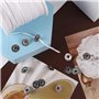 Lot de mèches de bougie de 6 100 cm - Mèches en coton pour bougies épaisses, mèches pour bougies - Avec 100 autocollants de base