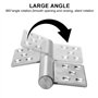 Bangbobi Jeu de 2 charnières en Acier Inoxydable pour Portes en Bois - capacité de Charge jusqu'à 80 kg, Angle d'ouverture de 36