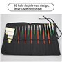 YOYEAH 1 trousse à pinceaux à 30 compartiments - Trousse à pinceaux - Trousse à crayons - Noir - 49 x 33 cm