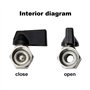 VIVIIHOO Lot de 2 robinets à boisseau sphérique 3/8" en laiton nickelé pour raccords d'air comprimé – Mini robinet à boisseau sp