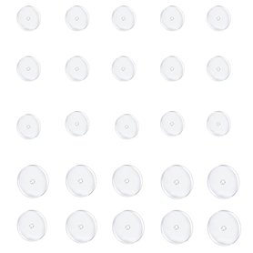 Duoleimi Lot de 30 disques de piercing anti-gibier - En silicone - Coussinets transparents - Disque de piercing anti-traction po