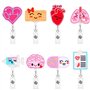 VIVIIHOO Lot de 8 porte-badges extensibles en feutre pour infirmières et enseignants