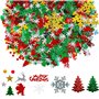 UCLEVER Lot de 3000 confettis de Noël - Décoration de table à disperser - Décoration de table Happy Noël - Confettis de citrouil