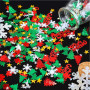 UCLEVER Lot de 3000 confettis de Noël - Décoration de table à disperser - Décoration de table Happy Noël - Confettis de citrouil