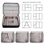 QIMEI-SHOP Sac Organisateur pour Câbles Grand Electroniques Portable Pochette Rangement Imperméable pour Clé USB Disque Dûr Cart