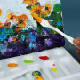 5pcs Couteaux à Palette à Peinture en Plastique Couleur Blanche Palette Couteaux Peinture Art Pigment Spatules