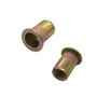 Lot de 150 écrous à rivets filetés en acier au carbone - Assortiment de capuchons M3 M4 M5 M6 M8 M10 - Écrous à rivets à tête pl