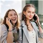 kinoco 2 pcs Cordon Telephone Portable Dragonne de Téléphone Portable Ajustable, Cordon Court Universel Anti-perte, Noir Couleur