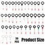 Nsiwem 39 pcs terminal removal tool kit Outil De Retrait Terminal connecteur Broches Extracteur Voiture Électrique Câblage À Ser