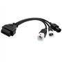 Hoembpn 3 4 6 broches OBD2 Câble de diagnostic Moto OBD II Système de moteur Outil de diagnostic Lecteur de code d’erreur vers a