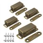 ASelected Lot de 4 loquets magnétiques en acier inoxydable pour petite porte d'armoire