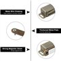 ASelected Lot de 4 loquets magnétiques en acier inoxydable pour petite porte d'armoire, tiroir, placard, placard - 8 kg - Solide