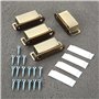 ASelected Lot de 4 loquets magnétiques en acier inoxydable pour petite porte d'armoire, tiroir, placard, placard - 8 kg - Solide