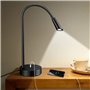 lampe de bureau à col de cygne en silicone flexible