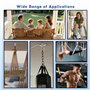 Kit de suspension robuste pour chaise hamac avec coussinet de positionnement d'absorption des chocs et clé d'installation, kit d