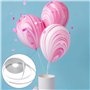 YSJCHEBS Pack De 4 Décorations De Ballons, Ruban Noir pour Ballons, Ruban À Friser Noir, Soie Noire pour Emballer des Cadeaux