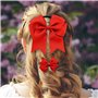 4 Pinces À Cheveux Papillon Rouge Et 1 Attaches À Cheveux Papillon Rouge, Couvre-Chef Pour Enfants, Attaches Élastiques Pour Che