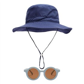 BIFHIG 1 Chapeau De Bébé Marine Et 1 Lunettes De Soleil