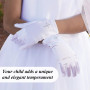 SGSCFG 1 Paire De S Croisés, S Blancs Pour Enfants, S De Communion De Princesse, Accessoires De Robe De Performance.